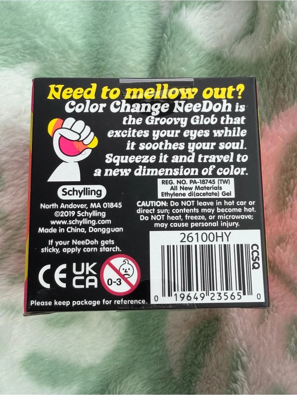 Needoh Color Change Blue to Pink